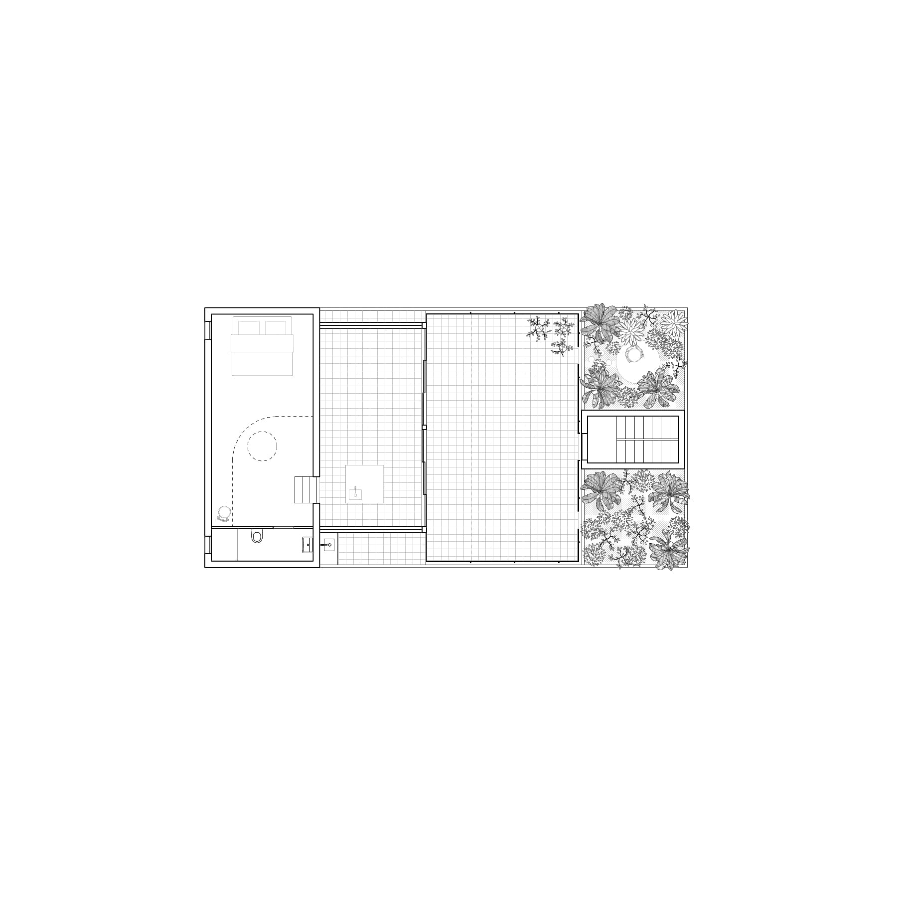 house on a roof
