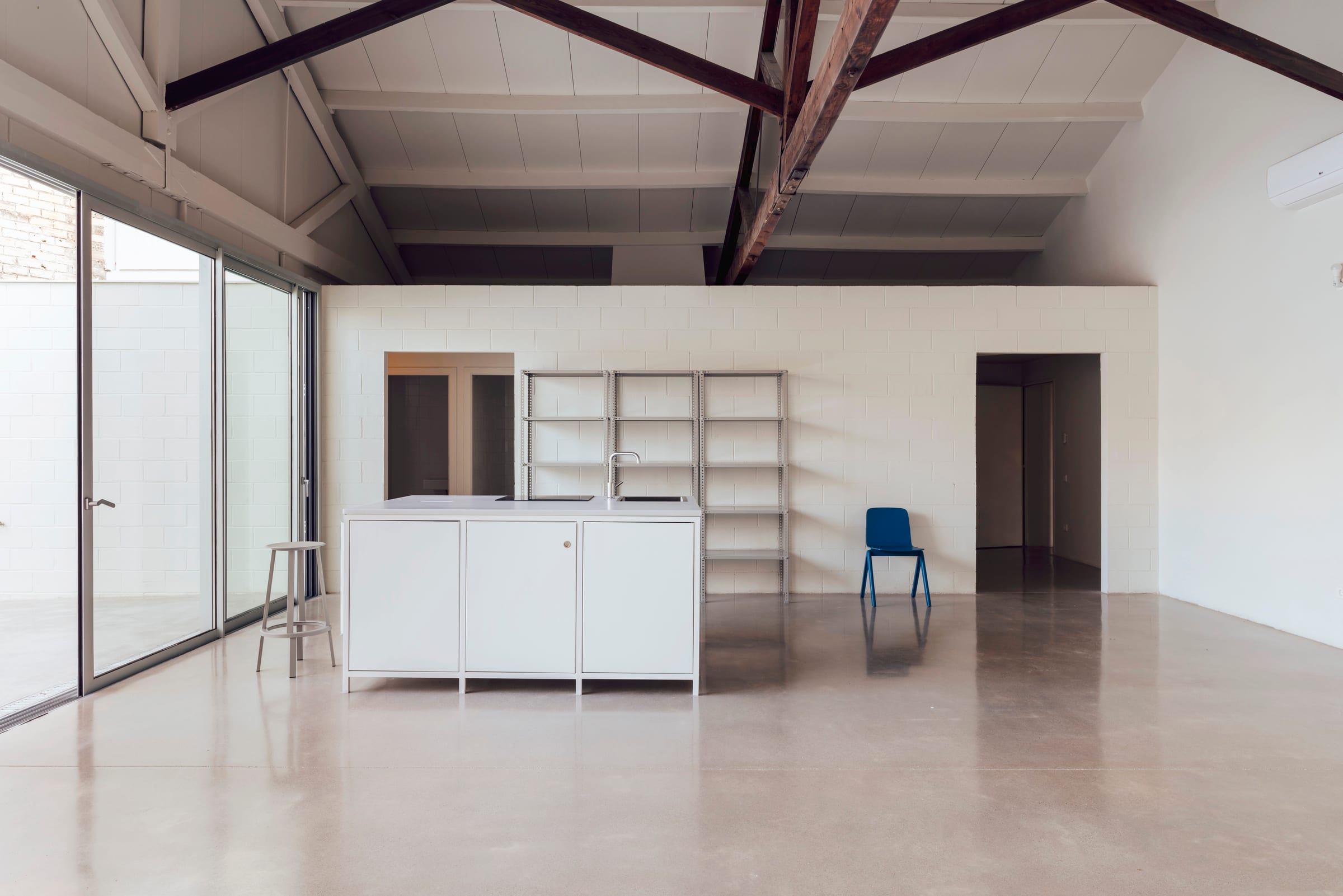 an altered warehouse